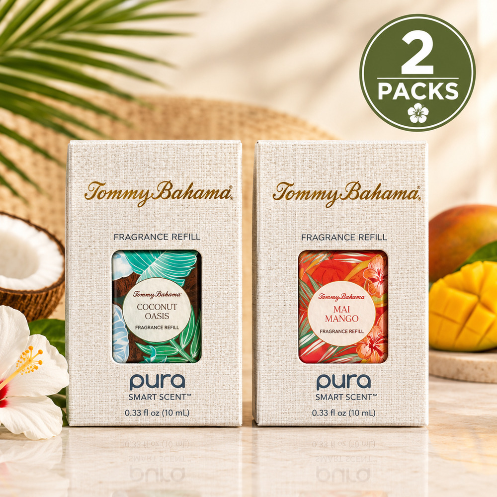 Tommy Bahama Pura Fragrance Refill 2 Pack Coconut Oasis & Mai Mango 10ml